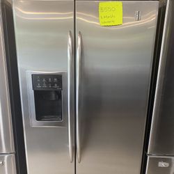 GE Refrigerator Side By Side 36”wide