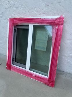 NEW Elite Vinyl XO Sliding Window – 24”x24” (27”x27” w/ Flange)
