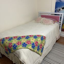 One Beautiful Twin Bed With Mattress 