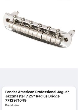 Jaguar - Jazzmaster USA bridge 7.25 radius