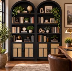 Set of 2  brand new 70" Arched Storage Cabinet
