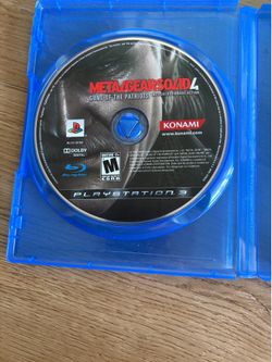 PS3 metal gear solid 4