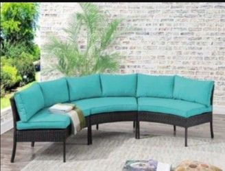 Brand new patio sofa set brand new outdoor patio furniture half Moon patio furniture curved patio furniture 🆕🚎🚚🆕