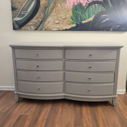 Solid Wood curved front dresser
