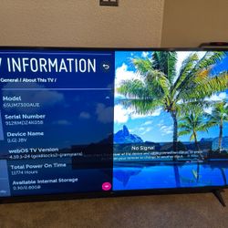 LG 65” 4K Tv & LG Soundbar Together As Price Shown 