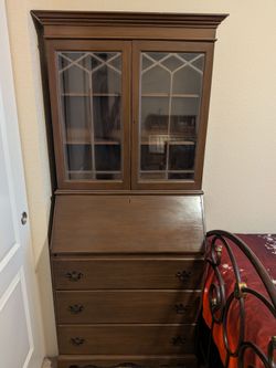 Vintage secretary/china cabinet