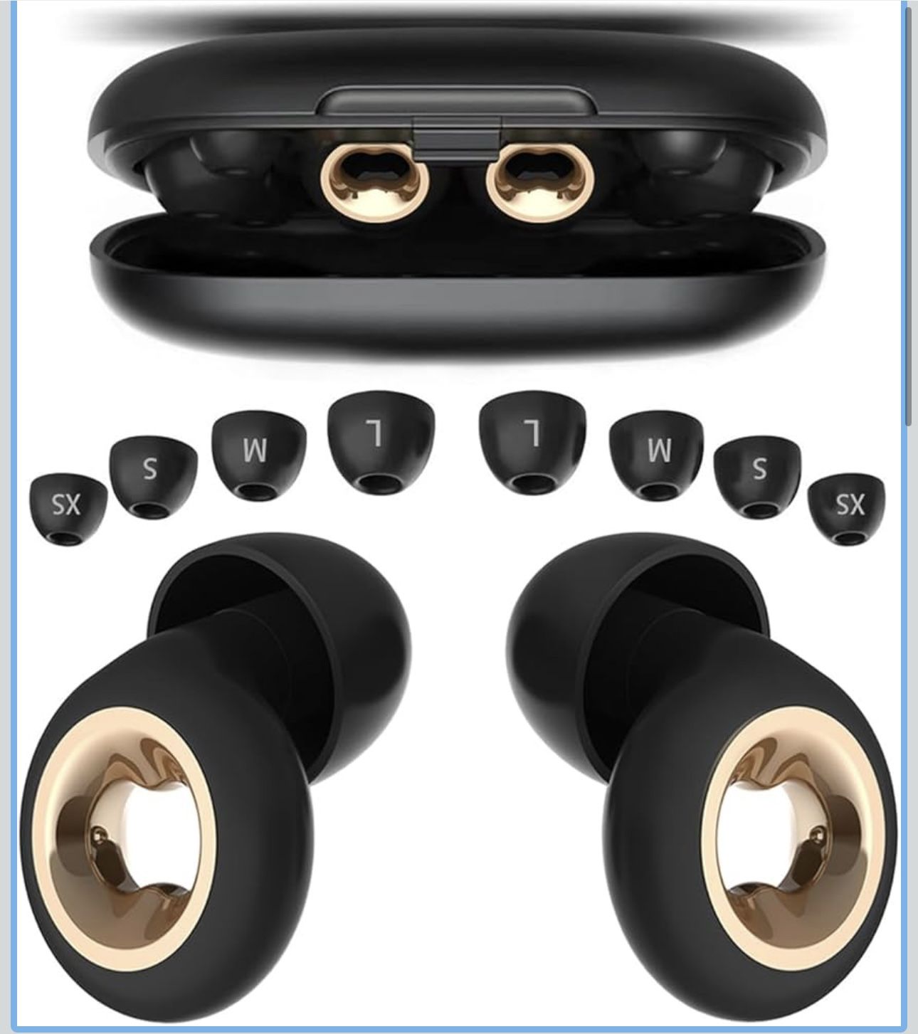 Ultra comfortable reusable earplugs, 3 modes