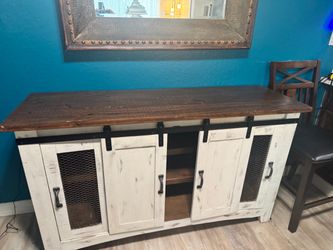 Farmhouse media credenza