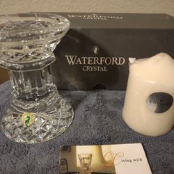 NIB Waterford Lismore 5.5" Pillar Candle Holder 