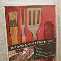 New BBQ Master 4-Piece Tool Set