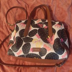 Sweet cactus leather Fossil purse