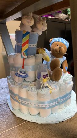 Boy diaper cake