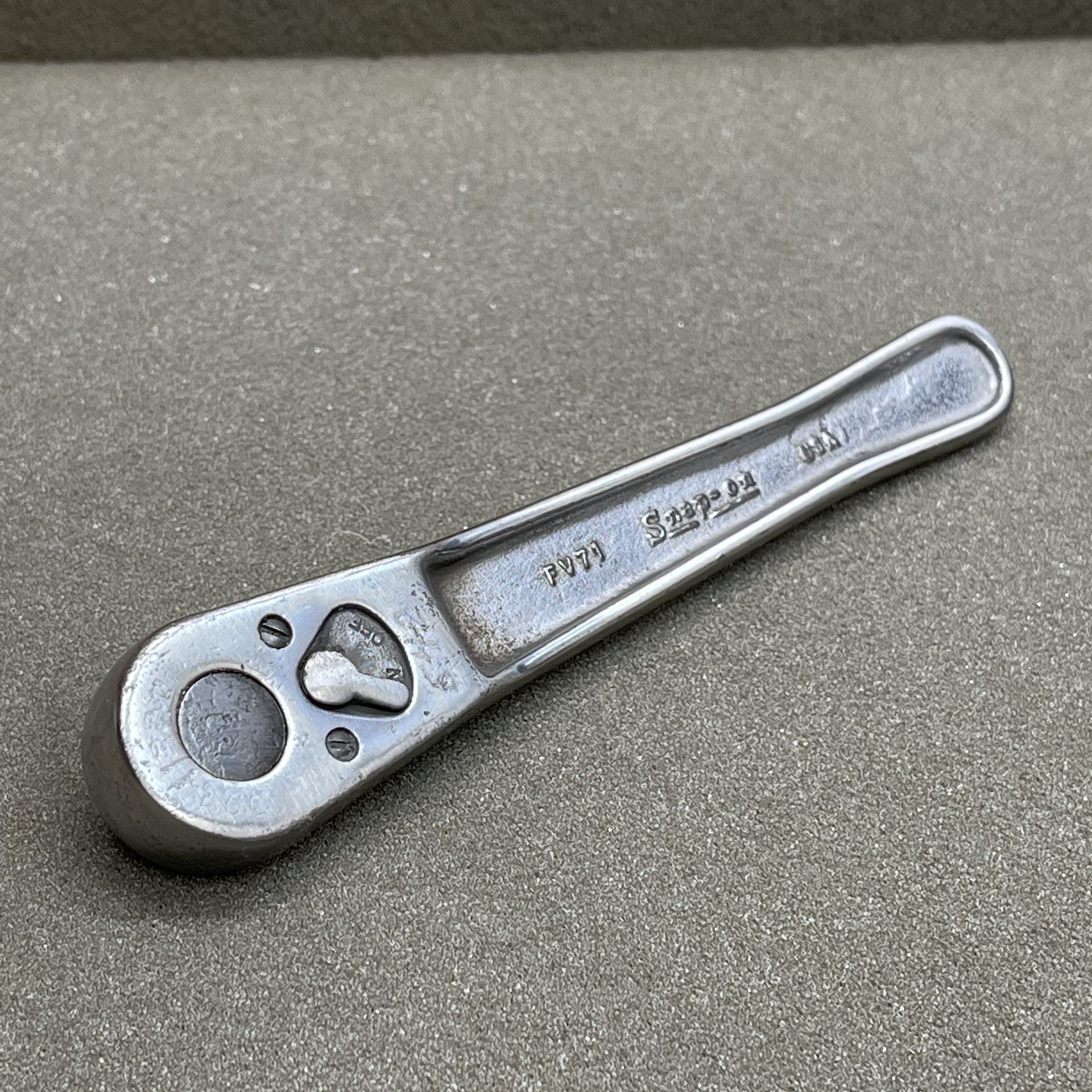 Vintage Snap On Ratchet FV71 3/8” Drive Tool USA