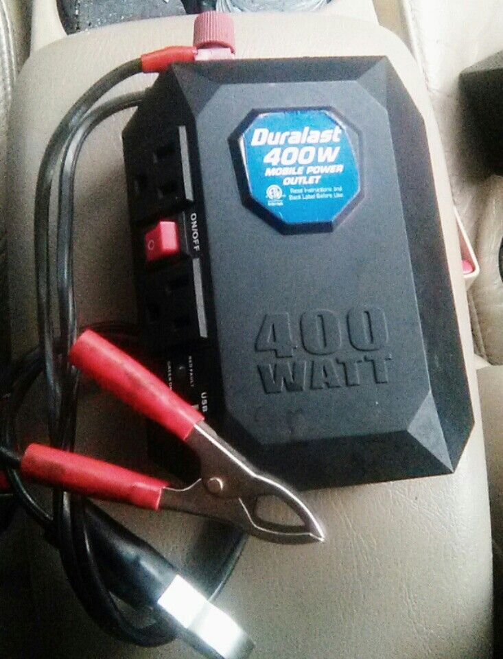 Duralast PI-400W 400W Mobile Power Inverter 800W Peak Power