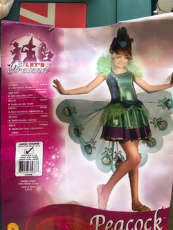 Peacock child costume
