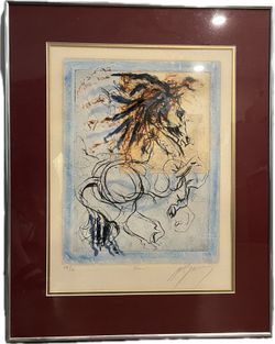 Signed Limited Edition Horse Art Print Framed