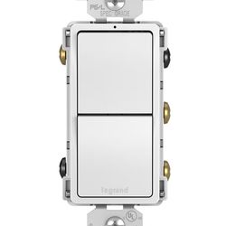 Legrand radiant RCD33WCC6 15 Amp Combo 2-in-1 Decorator Rocker Light Switch