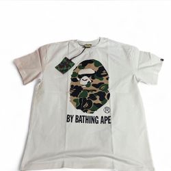 BAPE White ABC Camo T Shirt
