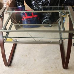 Desk (Glass/wood)