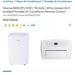 Hisense 8000 BTU DOE (115-Volts) White Vented Wi-Fi 