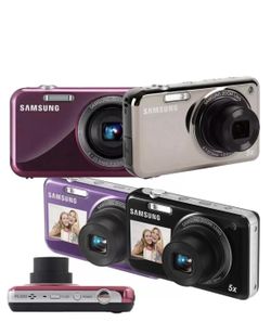 Samsung PL120 14.2 MP Dual LCD Vintage Digital Camera Selfie Screen