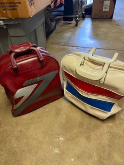 BRUNSWICK Vintage Bowling Balls SET of 2