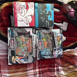 Pokemon Black Bolt White Flare Pokemon center ETBs, Poster collection, and Victini collection