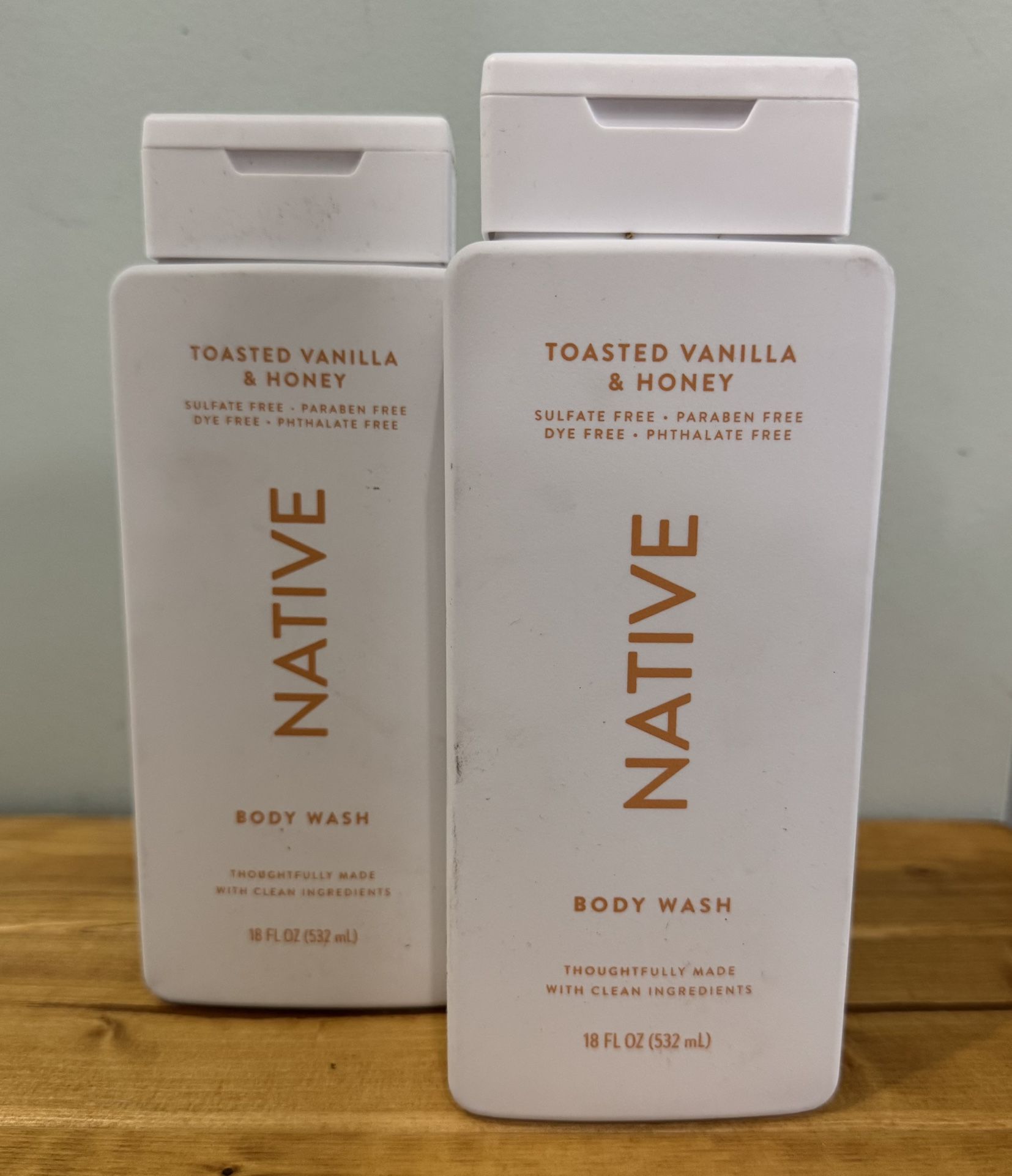 Native Toasted Honey & Vanilla Body Wash 2ct