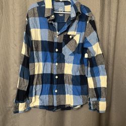 Boys Plaid Button Up Shirt 