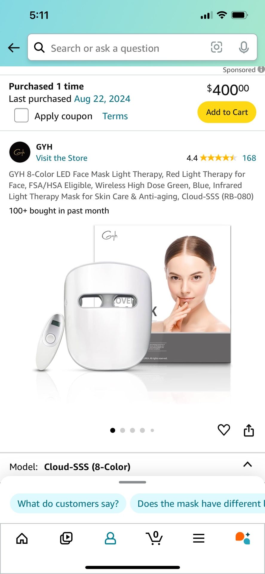 Led Face mask- Make An Offer