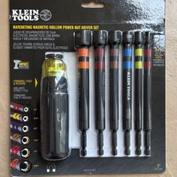 Klein Tools Ratcheting Hollow Nut Driver Set