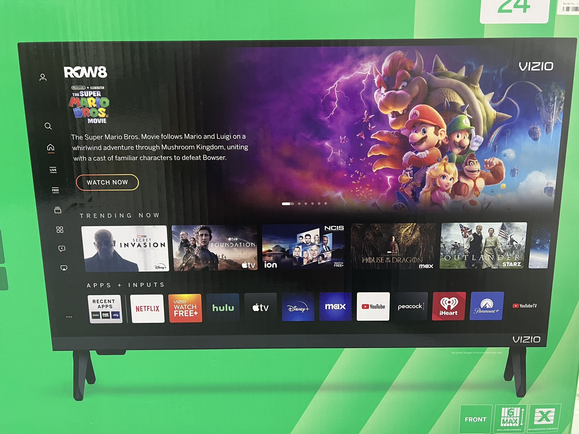 Vizio 24” Class HD 720p LED Smart TV