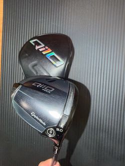 RH LIMITED Stiff Taylormade Qi10 Max Designer Series Blackout Driver 9.0 degrees