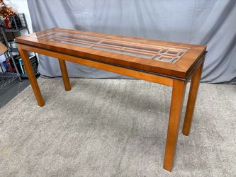 Light Wood Chinese Chippendale Console Table