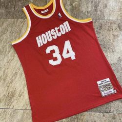 Hakeem Olajuwon Mitchell And Ness Jersey Size Medium And Large 