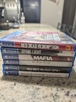 PS4 Game Bundle - 6 Hit Titles (Red Dead, CoD, Assassin's Creed)