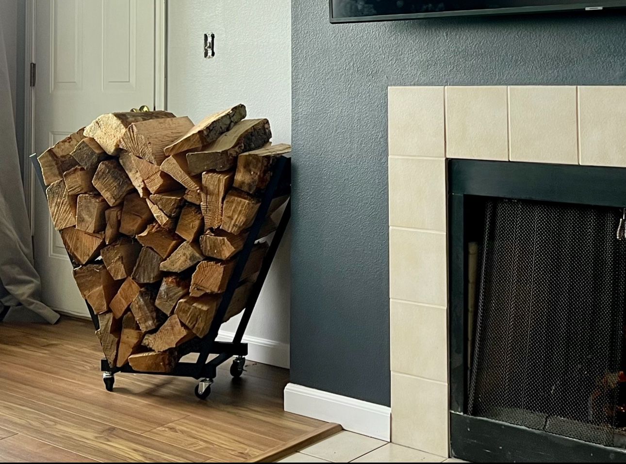 Firewood Rack on Wheels