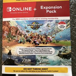Nintendo Switch Online + Expansion Pack 1 Year For Switch 1 & Switch 2 