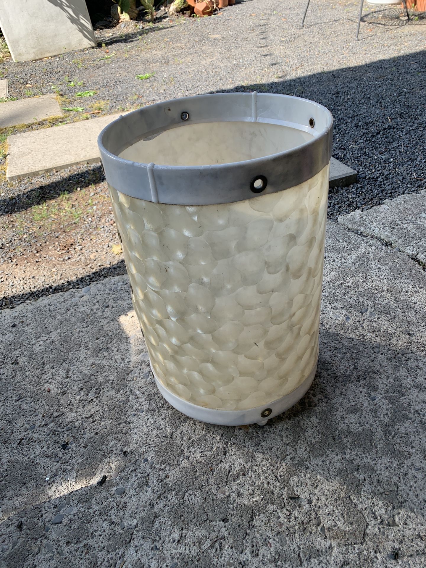 Vintage Mid Century Modern Tupperware Tuppercraft Laundry Hamper Storage Basket