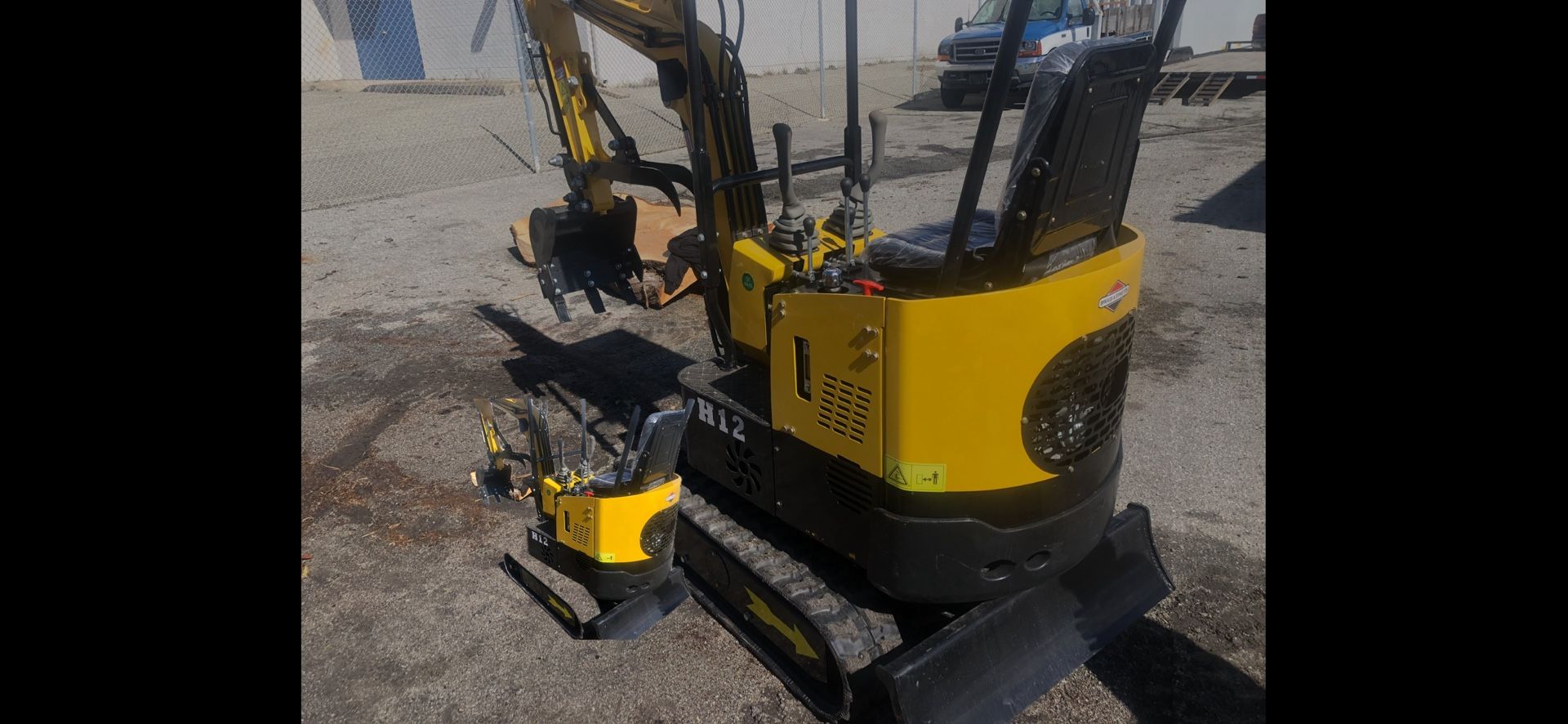 New mini excavator 15 HP Gas Motor and a concrete breaker attachment available