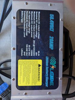 58.4 Volt 20amp Lithium Battery Charger