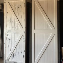 32/92 farmhouse closet doors covers 60/96 space