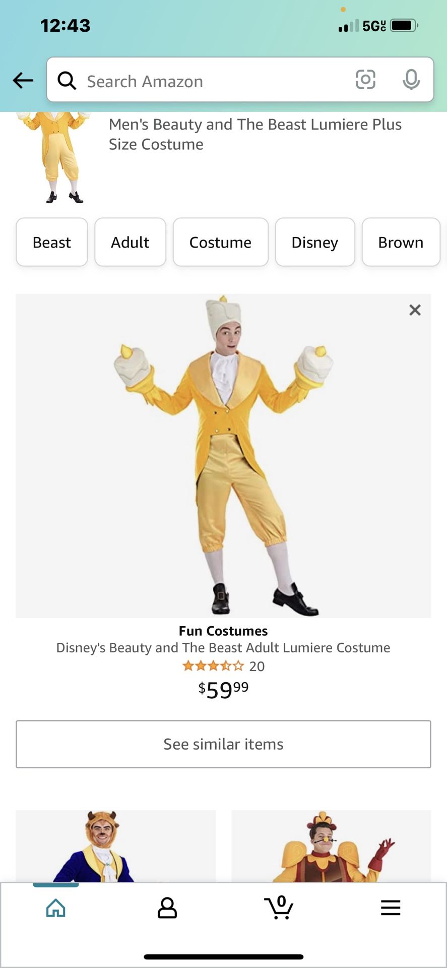 Lumiere Costume