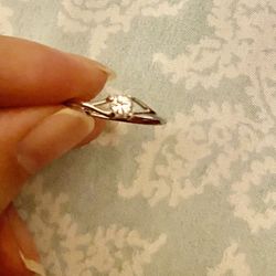 Silver Wedding Ring Size 7