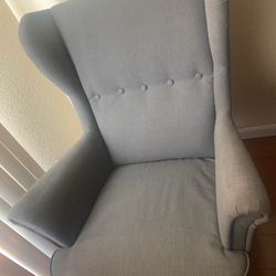 Two Gray Armchairs