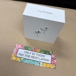 Apple Airpods Pro 2 Wireless Headphones New - Pay $1 today and pay the rest later -