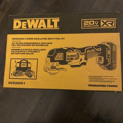 DEWALT Cordless Brushless 20-volt Max 3-speed 6-Piece Oscillating Multi-Tool Kit with Soft Case