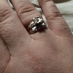 14k Real Gold Real Diamond Engagement Wedding Ring Set