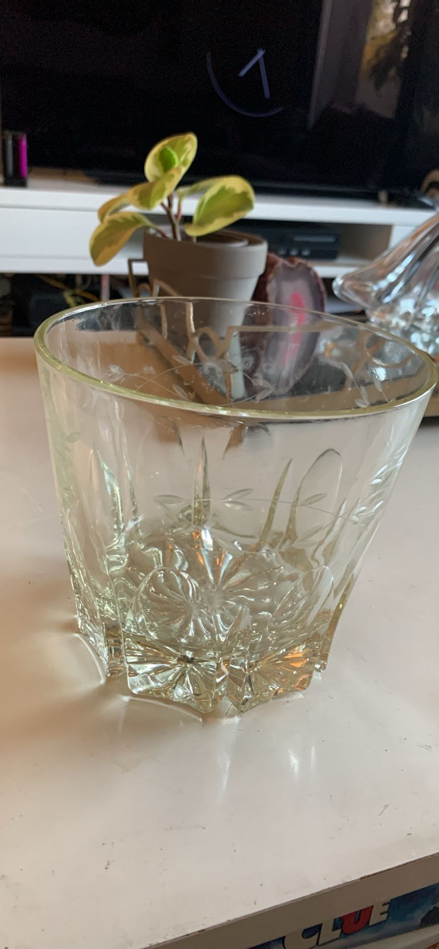 Vintage Crystal Ice Bucket