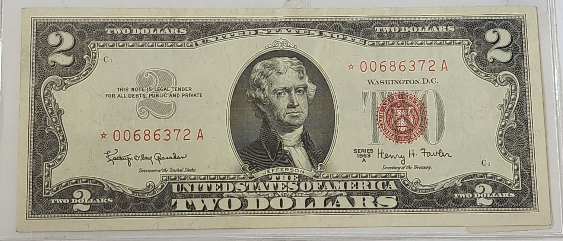 $2 1963 FR. 1514 Star Note